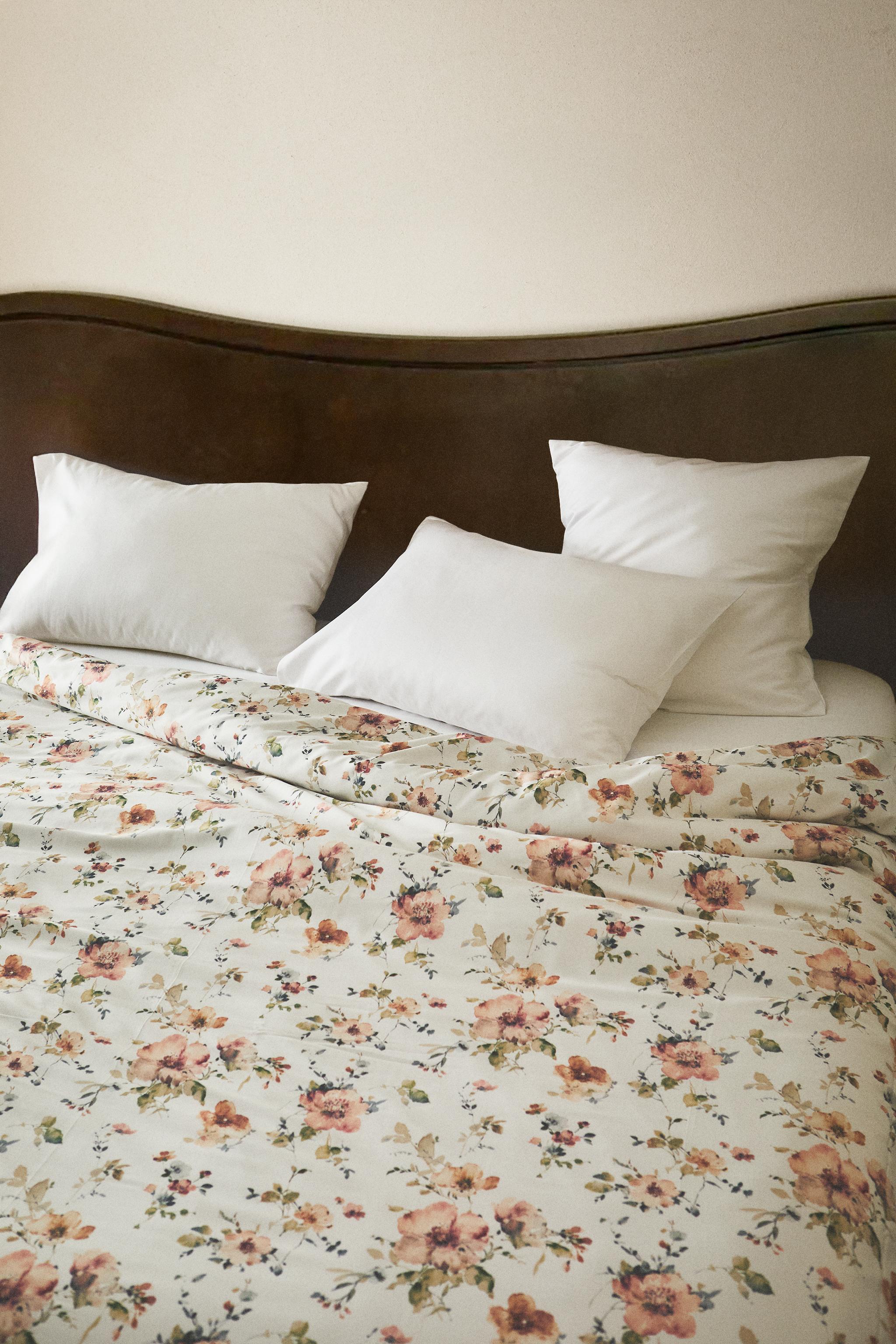 COUETTE SATIN FLEURS SAUVAGES (300 FILS)